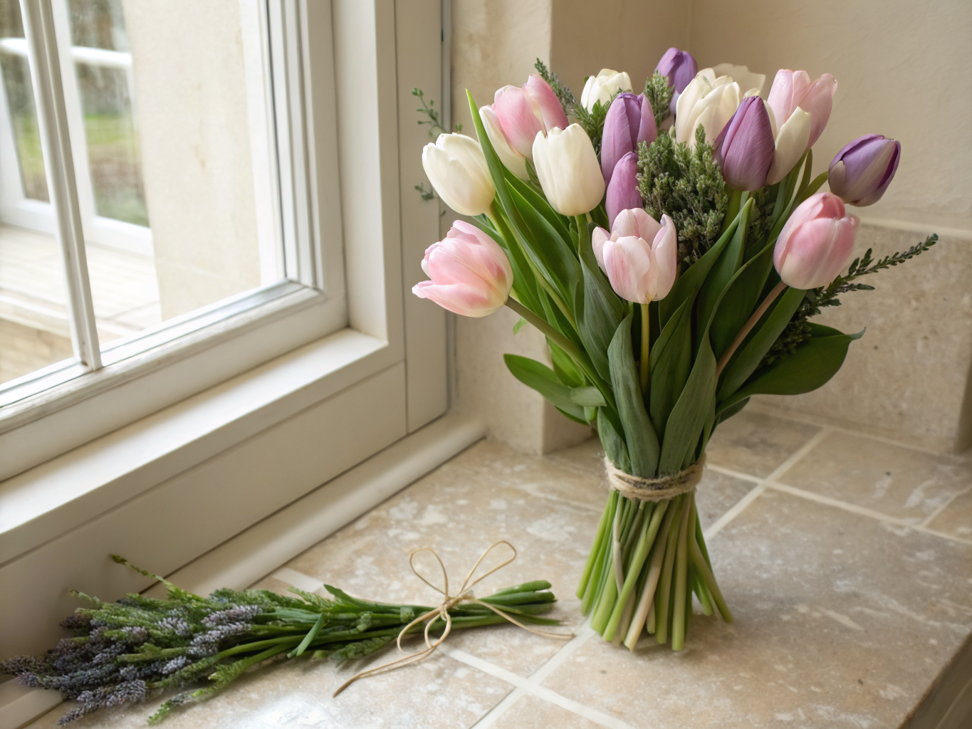 Tulpen — elegante Geburtstags-Überraschung